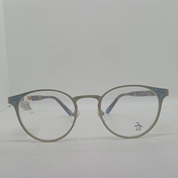 NWT UNISEX PENGUIN EYEGLASS FRAMES THE VINCE ANTIQUE GOLD main image 5